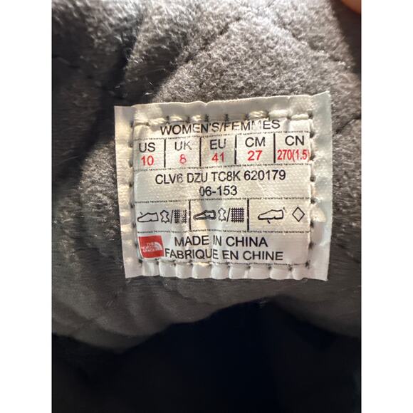 The North Face Ballard Fold Down Wool Boots, Leather Winter Hiking, Women's 10 - Picture 5 of 7